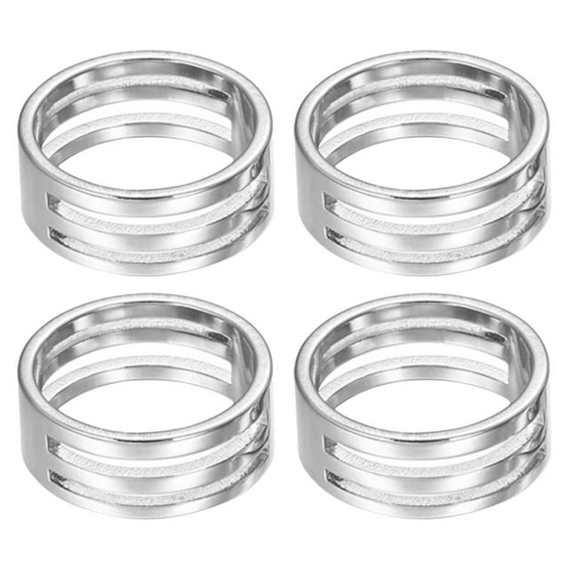 Shisuyan Accessoires Faits à la Main Outil Ouvre-Anneau Argent 4 Pcs 0.8 Po