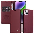 thumbnail image 5 of Funda para iPhone 15 Plus Estuche de Cuero PU Tipo Cartera con Ranuras para Tarjetas y Cierre Magnético, 5 of 5
