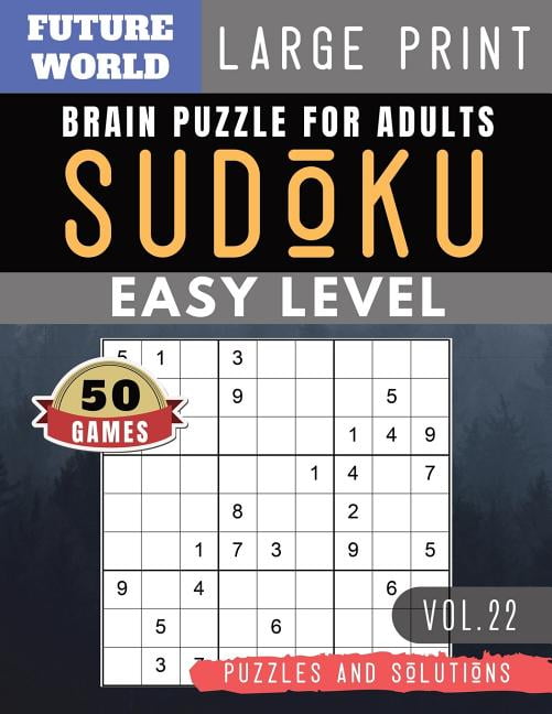 sudoku puzzles book large print sudoku easy future world activity