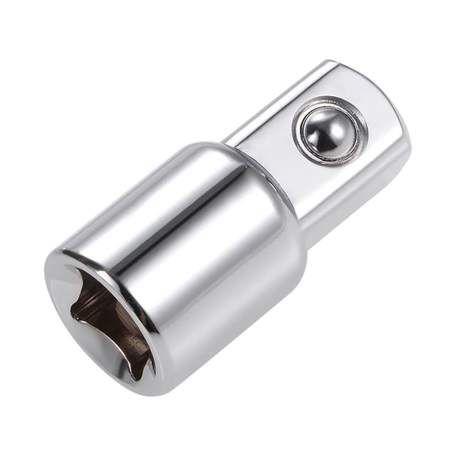 Unique Bargains Adaptador de enchufe de 3/8" Drive (F) x 1/2" (M) para llaves de trinquete, hembra a macho, Cr-V