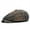 Khaki, variant on Retro Grid Beret Hat Men And Women Forward Hat Thick Warming Old Man Hat Wool Cotton Duck Tongue Hat