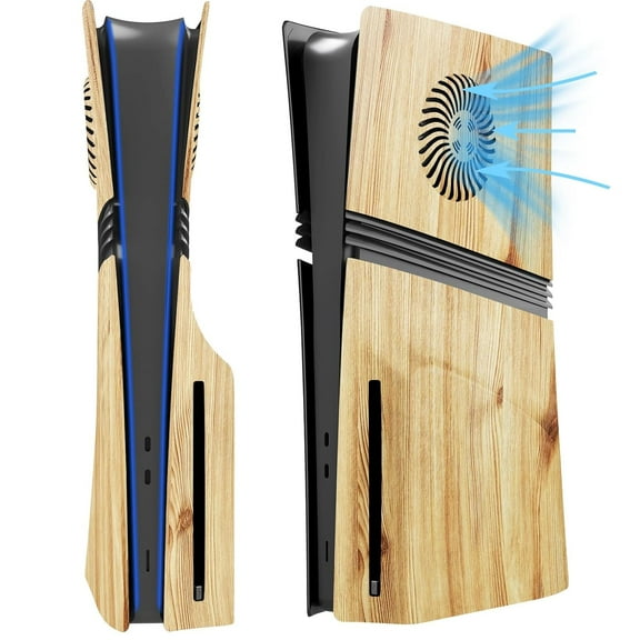 Replacement Shell Panels for PS5 Pro Disc & Digital Edition - 4-Pack Protective Faceplates with Cooling Vents, ABS Plastic Cover Plates for PlayStation 5 Pro Console-Disc Edition