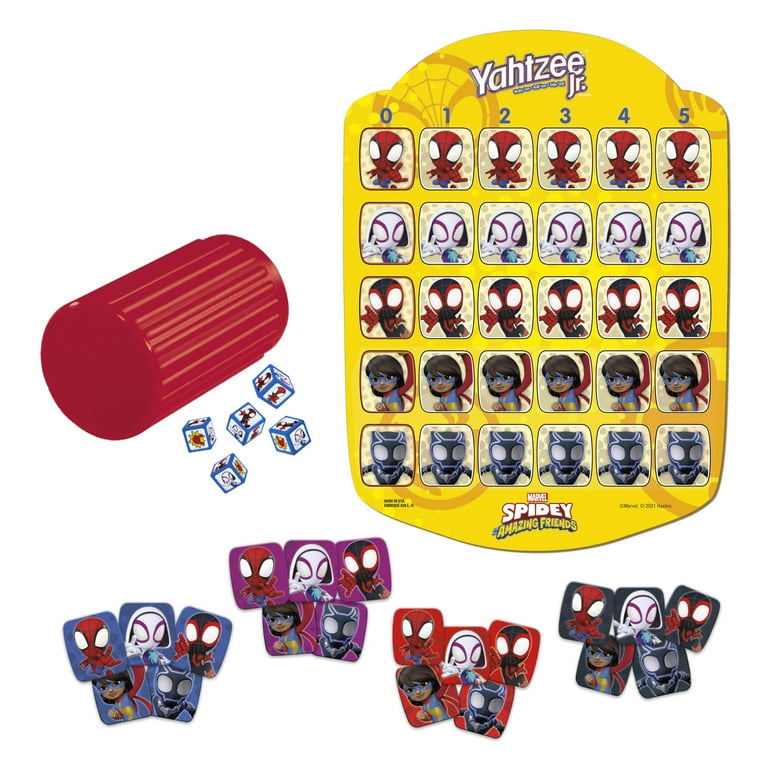 Hasbro Gaming Yahtzee Jr. Marvel Spidey and His Amazing Hasbro Gaming Yahtzee Jr. Marvel Spidey and His Amazing