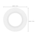 thumbnail image 2 of WEAVILUX 20Pcs 1.4X1.4X0.08in White Silicone Gasket for Sealing in Bathroom, 2 of 8