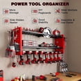 thumbnail image 2 of Power Tool Organizer Wall Mount Cordless Drill Hanger Storage Rack Drill Holder Layers Heavy Duty Power Tool Storage Rack(), 2 of 7