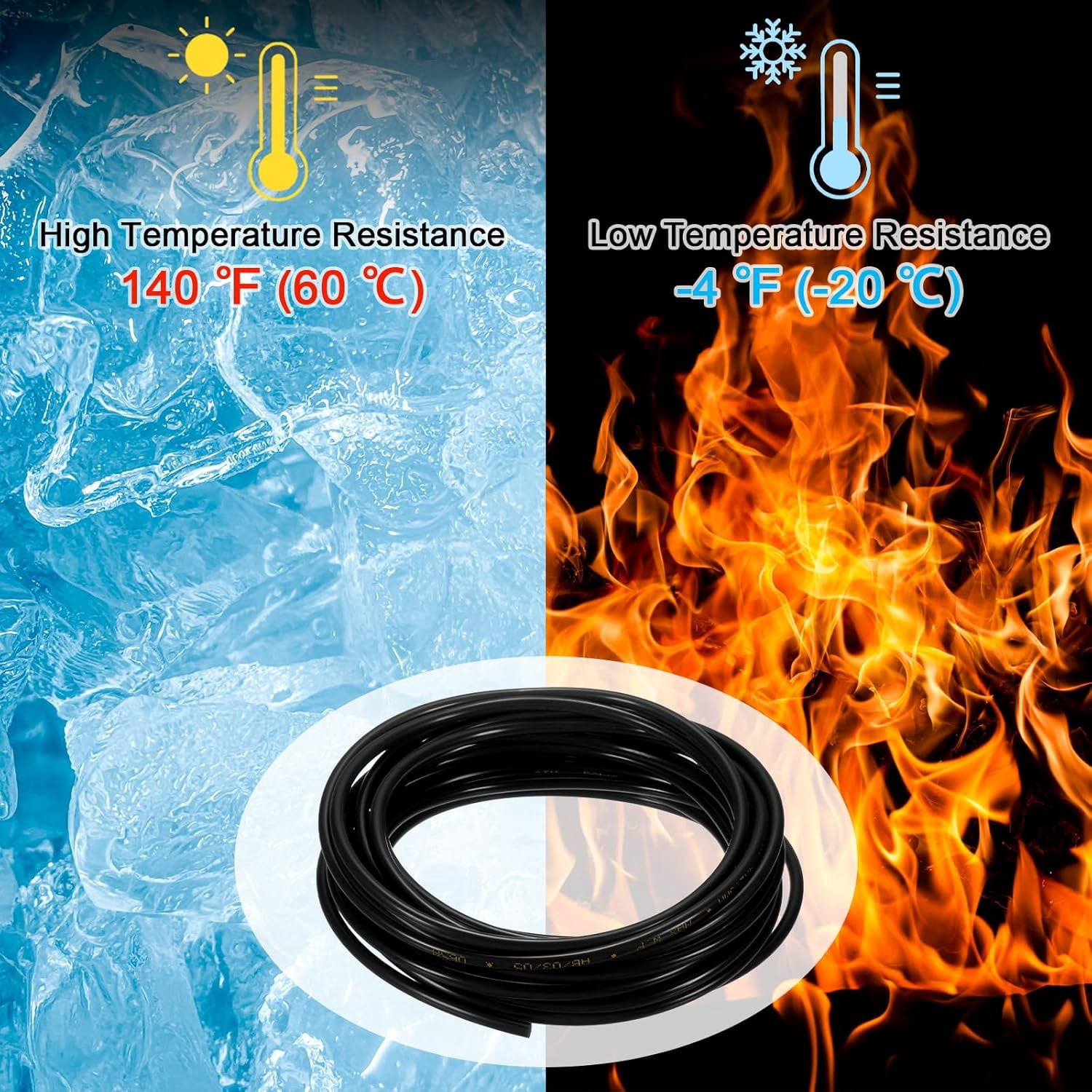 FRKSMD-Pneumatic Tubing Pipe, 2.5mm(ID) x4mm(OD) PU Polyurethane Air Compressor Hose for Air Compressor Fitting/Gas/Fluid Transfer, Air Hose Line Tube [5M/16.4ft, Black]