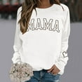 thumbnail image 4 of Women's Sweatshirts 2025 Mama Sweatshirt Long Sleeve Crewneck Graphic Casual Pullover Tops Sweatshirt for Women, 4 of 6