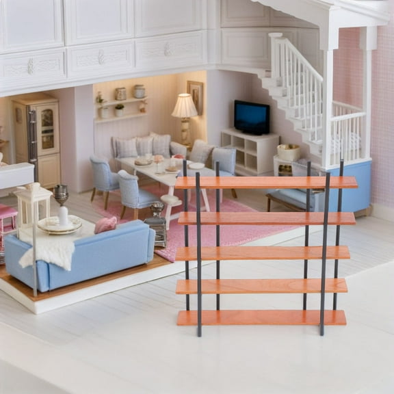 Hemoton  Independent Bookshelf Furniture Kids Shelves Student Child Brown