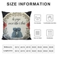 thumbnail image 5 of YINGXI to My Bestie Gift, I Hope Every Time You Hug This Pillow It Reminds You How Much I Love You Throw Pillow Cover for Bestie Birthday Gift Flannel Pillow Covers 12x12in, 5 of 5
