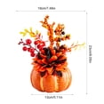 thumbnail image 3 of Darzheoy Halloween Thanksgiving Centerpiece, Artificial Pumpkin Floral Arrangement, 4 Styles Fall Maple Sunflower Berry, Table Centerpiece for Mantel, Table, Dining, Home, Entryway, 3 of 6