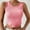 Pink, variant on Njoeus Womens Crew Neck Crop Tank Top Summer Basic Ribbed Knit Crop Tops Sleeveless Shirts Casual Blouses