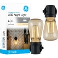 thumbnail image 2 of GE Vintage LED Edison Night Light, Plug-in, Dusk to Dawn, Farmhouse Decor, Mood Lighting, Home Decor, Ambient Lighting, LED Lights for Bedroom, Bathroom, Kitchen, Hallway, Black, 2 Pack, 71349, 2 of 4