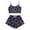 Purple, variant on WTOBBY Women's Retro Floral Halloween Pajama Set Sleeveless Vest with Adjustable Straps & Matching Shorts Breathable Sleepwear Two-Piece Set for Women Lounge Wear,Beige L