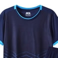 thumbnail image 3 of Faraee Toddler Boys Clothes Athletic Summer Short Sleeve T-Shirt and Shorts Kids Quick Drying Outfit Sport Team Soccer Set Blue 9-10 Years, 3 of 4