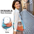 thumbnail image 5 of Crescent Crossbody Bag Abstract Geometry Colorful Sling Bag for Unisex Women Men Casual Trendy Small Shoulder Bag Purse, 5 of 5