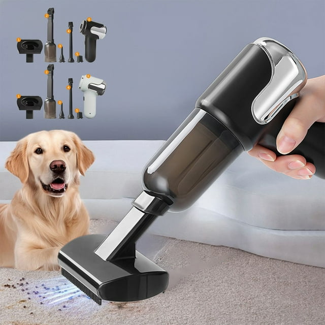 Yeciiwht Pet Cleaning Vacuum Cleaner Car Cordless Vacuum Cleaner, Multi-functional Handheld Vacuum Cordless, Portable Handheld Adjustable Pet Vacuum Cleaner for Home Room Cleaning