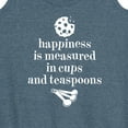 thumbnail image 3 of Instant Message - Baker & Chef - Happiness is Measured in Cups & Teaspoons - Women's Racerback Tank Top, 3 of 6