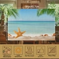 thumbnail image 2 of Sunshine beach palm trees starfish shells Placemats Set of 6, 12x18 Inch Waterproof Stain Resistant Linen Table Placemats Summer Seasonal Farmhouse Kitchen Party Decor Home Decor, 2 of 6