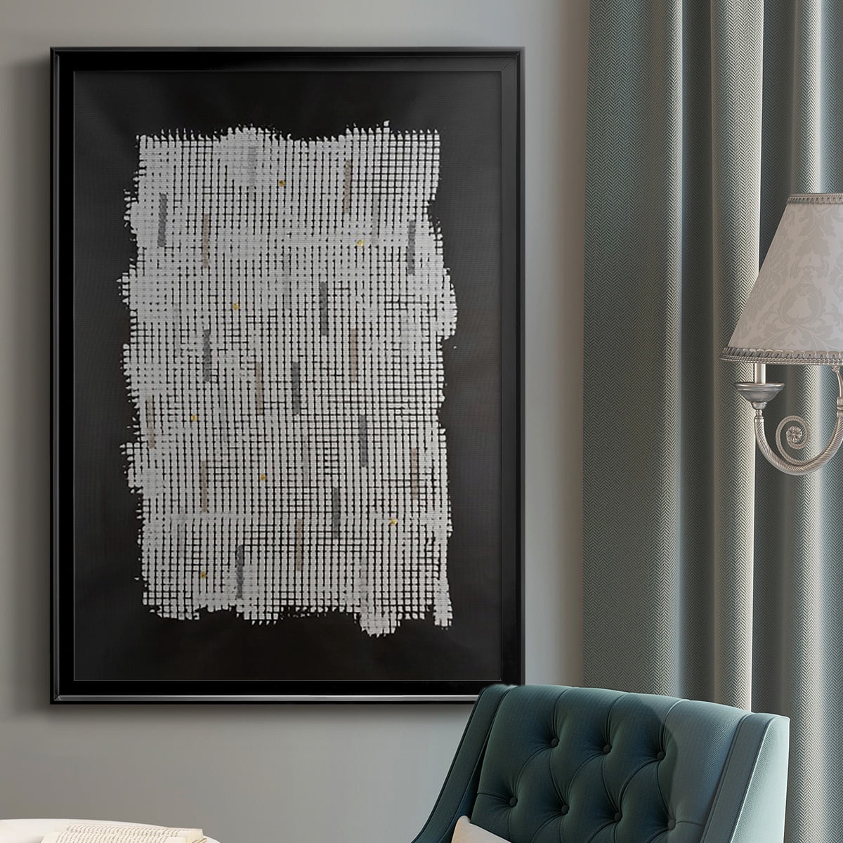 Bits & Bytes II Premium Framed Print, in Gold, Black, or Silver - Ready to Hang