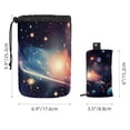 thumbnail image 5 of PhooArto Drawstring Cosmetic Bag, Barrel Shaped Portable Travel Makeup Bags, Space Stars Universe Cosmic Large Capacity Waterproof Multifunctional Bucket Toiletry Bag, 5 of 6