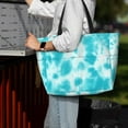 thumbnail image 7 of PAYOHTO Teal Tie Dye Blue Large Beach Tote Bags for Womens Mens Sandproof Swim Pool Bag with Zipper for Travel Vacation, 7 of 7