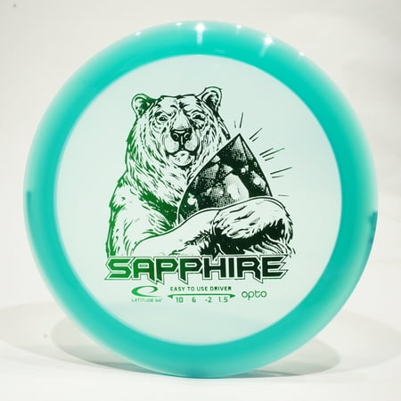 Latitude 64 Opto Sapphire Disc Golf Distance Driver, Pick Color/Weight [Stamp & Exact Color May Vary] Blue 160-163 grams