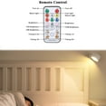 thumbnail image 3 of Battery Operated Wall Sconce, Wireless Magnetic Wall Lights with Remote, 16 Colors RGB Rechargeable Ambient Sconce, 3 Color Temp, Dimming & Removable, Wall Mounted Lamp for Bedroom, 3 of 8