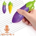 thumbnail image 1 of Lindo bolígrafo de zanahoria, maíz y berenjena, divertido juguete para grabar, también bolígrafo, para niños y niñas de 20 años, divertido juego de bolígrafos de tinta. Blahzhy, 1 of 9