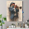 thumbnail image 4 of Jazz Frog Musician Canvas Wall Art 15.75x11.81 Inches, 4 of 8