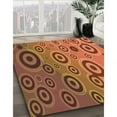 thumbnail image 3 of Ahgly Company Machine Washable Indoor Square Transitional Red Area Rugs, 6' Square, 3 of 7