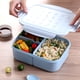 thumbnail image 5 of Yuarrent Fiambrera portátil para Picnic, verduras, carnes, contenedor de alimentos para el hogar, estudiantes, mantenimiento fresco, organizador de Mostrada 1150ml Azul Yuarrent HA065626-01B, 5 of 6