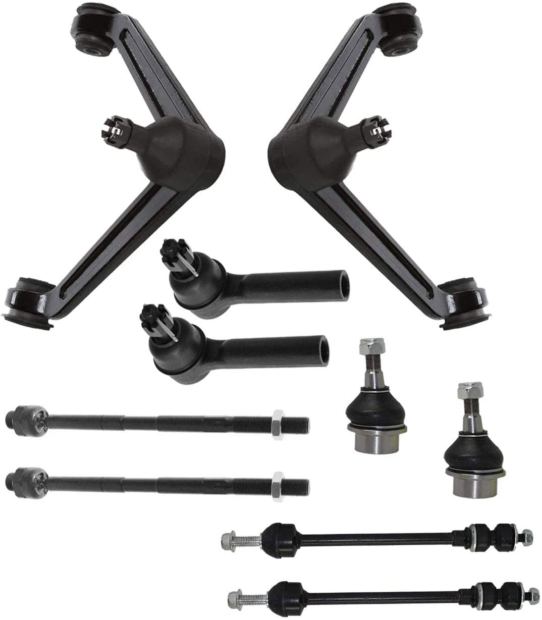 RAM Mounts New Inner & Outer Tie Rod Ends Bellow Boots Kit for Dodge Ram 1500 2002-2005 