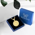 thumbnail image 4 of Collar: Medalla Eusense de San Benito, plata 925 bañada en oro, 4 of 8
