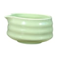 thumbnail image 3 of Tazón de cerámica de cerámica china con boquilla de té de utensilios hechos a mano de té que preparan de mezcla de matcha para restaurante de comedor Verde, 3 of 8