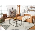 thumbnail image 4 of SAFAVIEH Casablanca Jannine Geometric Shag Area Rug, Ivory/Grey, 7' x 7' Square, 4 of 10