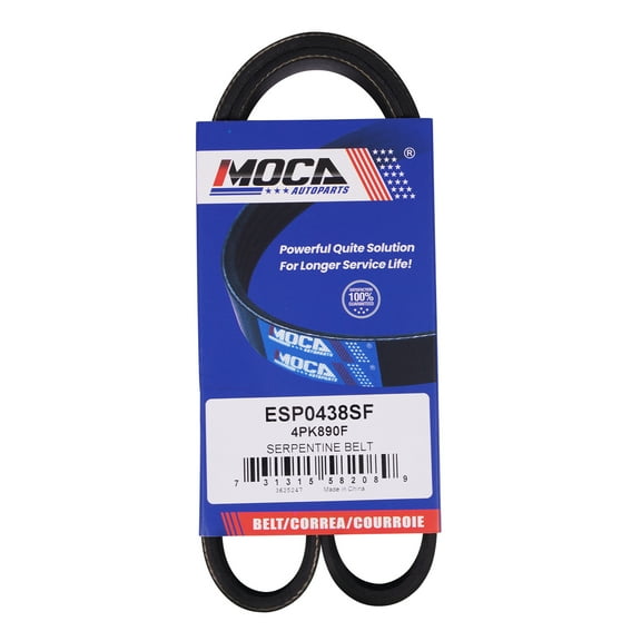 MOCA AUTOPARTS 4PK890F Serpentine Belt Fit for 2013-2019 Ford Escape 2.0L 2.5L & 2014-2019 Ford Transit Connect 2.5L & 2015-2019 Lincoln MKC 2.0L 2.3L