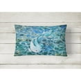 thumbnail image 2 of Carolines Treasures BB8524PW1216 Blue Fish Canvas Fabric Decorative Pillow, 12H x16W, multicolor, 2 of 3
