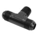 thumbnail image 4 of Adaptador en T de 3 vías, conector en forma de T, aleación de aluminio, acabado anodizado negro, 10AN a 1/2 NPT, 4 of 14