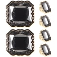 thumbnail image 1 of 6Pcs Crafting Buttons Glass Metal Button Delicate Buttons Sewing Buttons Shiny Buttons, 1 of 9