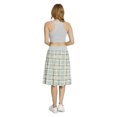 thumbnail image 5 of Women's Retro Stripes in Argyle Pattern A-line Printed Skirt Casual Wear, XL, Seafoam Beige Brown, by Ambesonne, 5 of 6