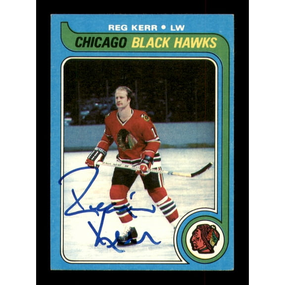 Reg Kerr Autographed 1979-80 Topps Card #67 Chicago Blackhawks SKU #251288