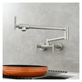 thumbnail image 3 of Brass Pot Filler Faucet With Double Joints Hot And Cold Water Kitchen Folding Faucet With 3 Handles Wall Mounted Tap Rotatable ,bar Laundry RV Farmhouse, 3 of 7
