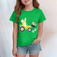 thumbnail image 2 of kpoplk Graphic Shirt for Teens Girl Y2K Graphic Short Sleeve Baggy Tee Shirts Vintage Aesthetic Coastal Tops(Green,5-6 Y), 2 of 4