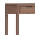 thumbnail image 3 of Hollander 60" Wide Solid Wood Contemporary Console Table in Medium Saddle Brown, 3 of 9