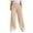 Beige, variant on Babcutegg Pants for Kid Girls High Waist Wide Leg Back to School Wear Kids Outfit Beige Size 6-7