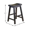 thumbnail image 6 of Pemberly Row 23.5" Contemporary Solid Wood Counter Stool in Black (Set of 2), 6 of 6