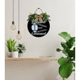 thumbnail image 4 of Eveokoki 11" Football Sign Blessed Stressed And Football Obsessed Round Hanging Sign Football Wooden Door Sign Door Hanger,Wood Hanging Decoration, 4 of 5