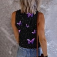 thumbnail image 4 of Eashery Womens Tank Top Beach Women Summer Stretch Slim Round Neck Ribbed Tank Basic Solid Top Purple XXL, 4 of 5