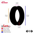 thumbnail image 4 of LeLuv Eyro Imperator Stainless Steel Penis Ring | Black Powder Coated |Concave Edge | Inside Diameter 42 mm (1.65") - Enhance Performance & Pleasure, 4 of 4