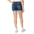thumbnail image 3 of WallFlower Women's Irresistible Denim Shorts High-Rise Insta Soft Juniors, 3 of 4